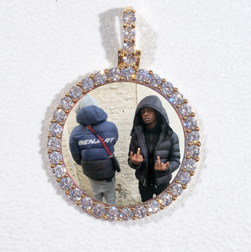 3D CIRCLE CUSTOM PICTURE PENDANT SMALL SIZE