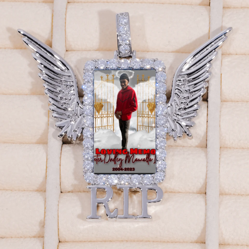 RIP WING 3D CUSTOM PICTURE PENDANT