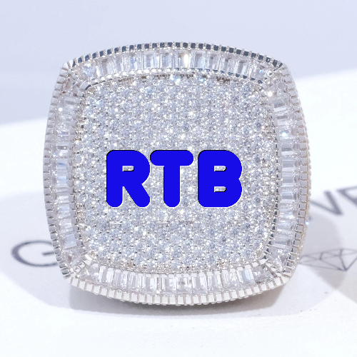 CUSTOM LETTER 3D ICED RING