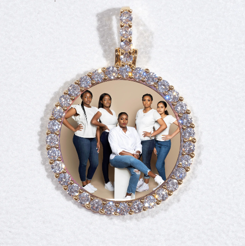 3D CIRCLE CUSTOM PICTURE PENDANT SMALL SIZE