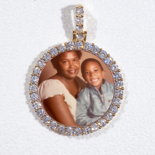 3D CIRCLE CUSTOM PICTURE PENDANT SMALL SIZE