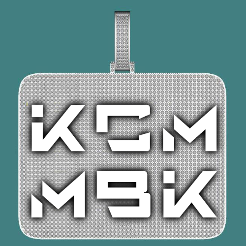 CUSTOM LETTER NECKLACE 3D BIG SQUARE