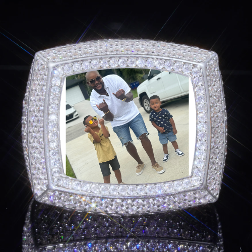3D CUSTOM PICTURE ICED RING