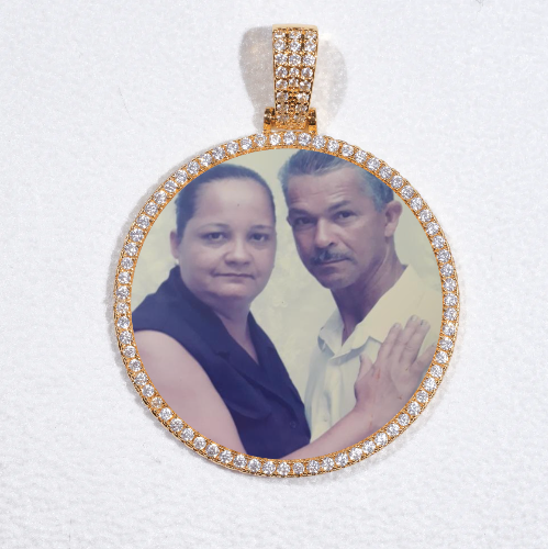 MEDIUM 3D CIRCLE CUSTOM PICTURE PENDANT