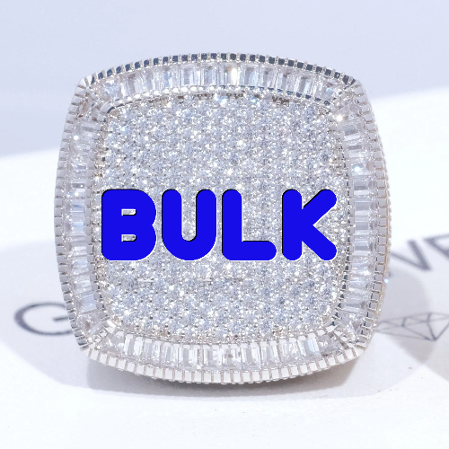 CUSTOM LETTER 3D ICED RING