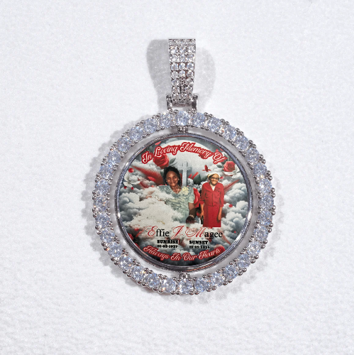 3D Spinning 2-Faced Custom Picture Pendant