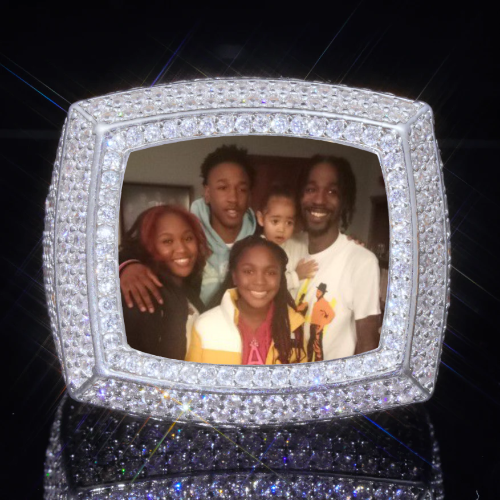 3D CUSTOM PICTURE ICED RING