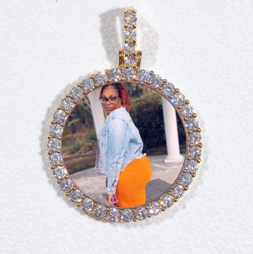 3D CIRCLE CUSTOM PICTURE PENDANT SMALL SIZE