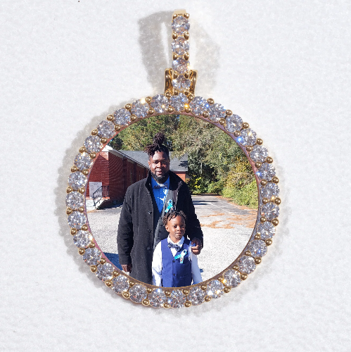 3D CIRCLE CUSTOM PICTURE PENDANT SMALL SIZE