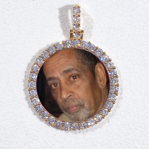 3D CIRCLE CUSTOM PICTURE PENDANT SMALL SIZE