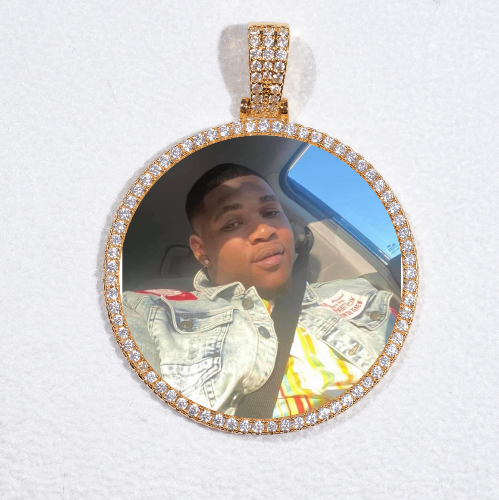 MEDIUM 3D CIRCLE CUSTOM PICTURE PENDANT