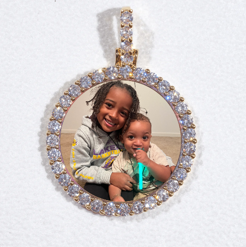 3D CIRCLE CUSTOM PICTURE PENDANT SMALL SIZE