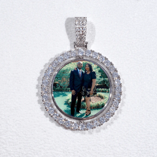 3D Spinning 2-Faced Custom Picture Pendant