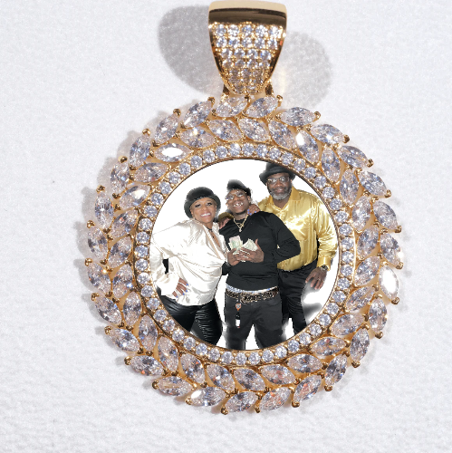 Large 3D Wheat Ear Custom Picture Pendant