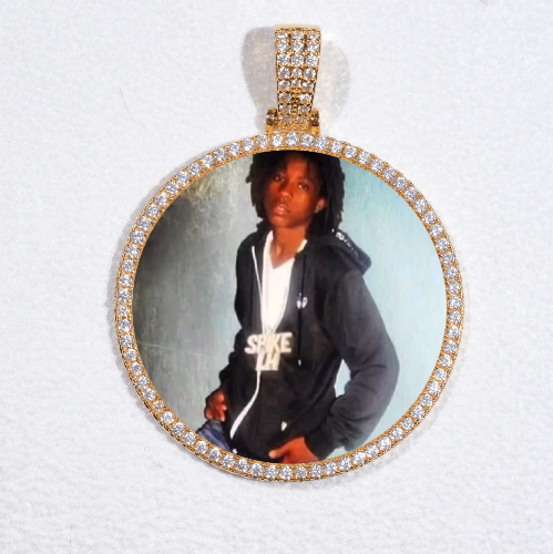 MEDIUM 3D CIRCLE CUSTOM PICTURE PENDANT