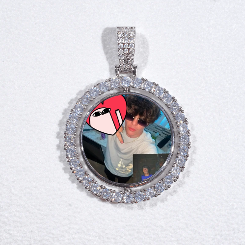 3D Spinning 2-Faced Custom Picture Pendant
