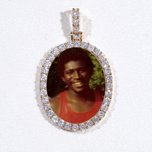 3D Oval Custom Picture Pendant
