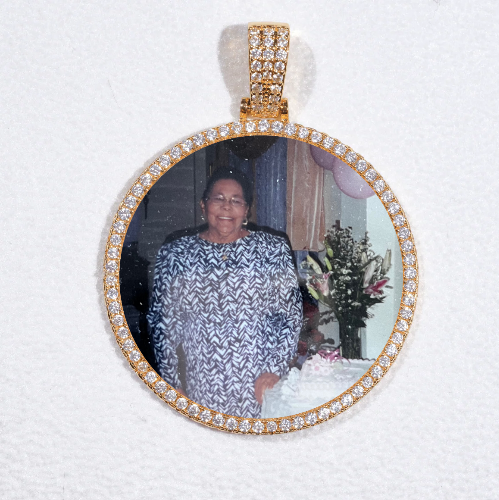 MEDIUM 3D CIRCLE CUSTOM PICTURE PENDANT