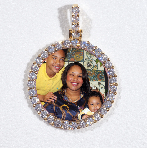 3D CIRCLE CUSTOM PICTURE PENDANT SMALL SIZE