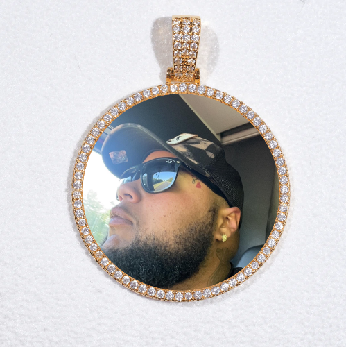 MEDIUM 3D CIRCLE CUSTOM PICTURE PENDANT
