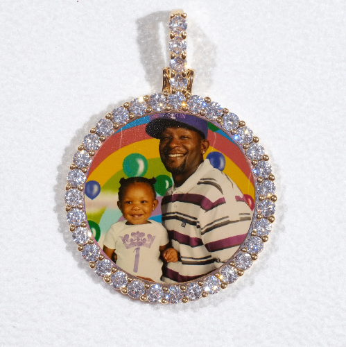 3D CIRCLE CUSTOM PICTURE PENDANT SMALL SIZE
