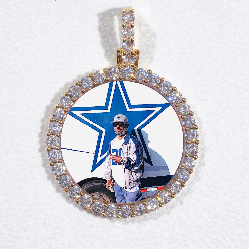 3D CIRCLE CUSTOM PICTURE PENDANT SMALL SIZE