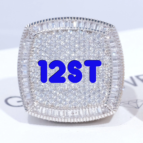 CUSTOM LETTER 3D ICED RING