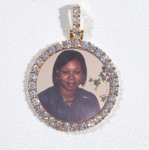 3D CIRCLE CUSTOM PICTURE PENDANT SMALL SIZE