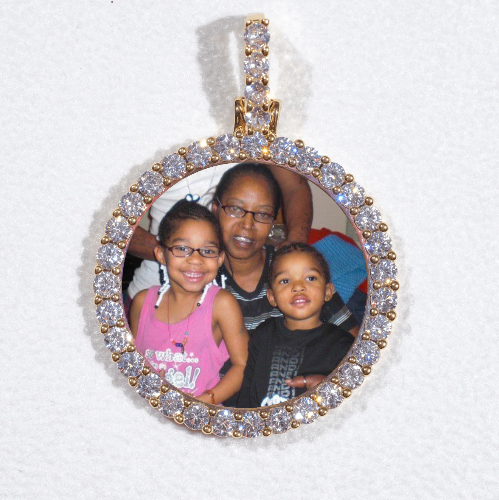 3D CIRCLE CUSTOM PICTURE PENDANT SMALL SIZE