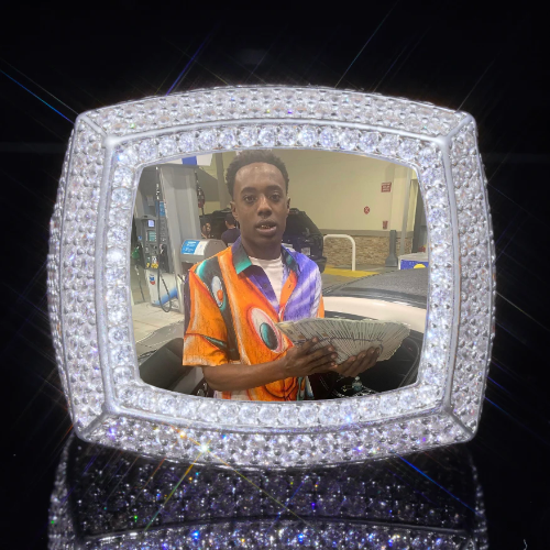 3D CUSTOM PICTURE ICED RING