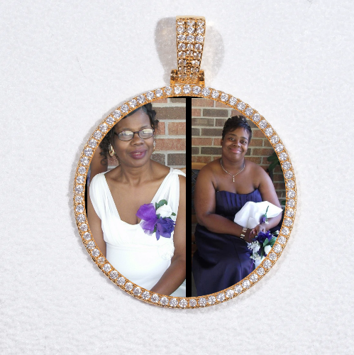 MEDIUM 3D CIRCLE CUSTOM PICTURE PENDANT
