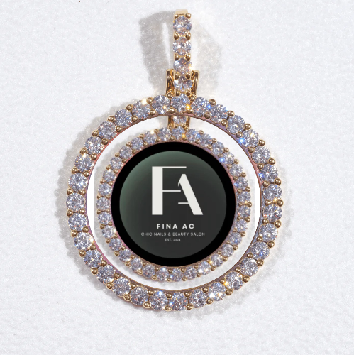 3D CIRCLE CUSTOM PICTURE PENDANT SMALL SIZE