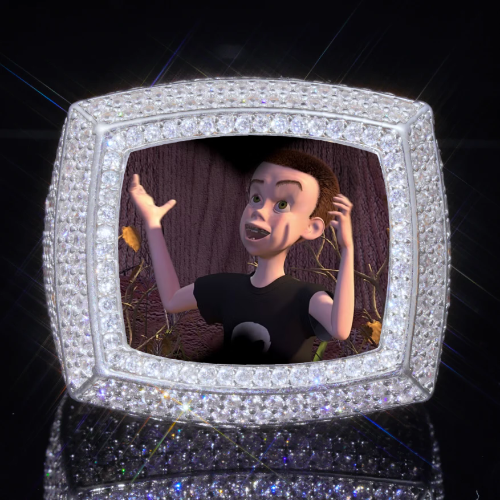 3D CUSTOM PICTURE ICED RING