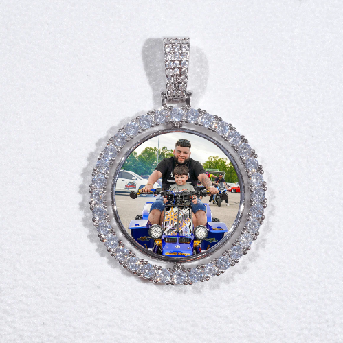 3D Spinning 2-Faced Custom Picture Pendant