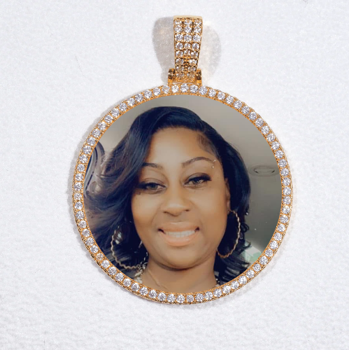 MEDIUM 3D CIRCLE CUSTOM PICTURE PENDANT