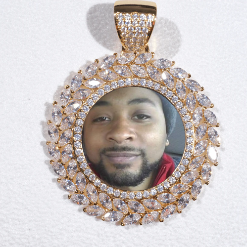 Large 3D Wheat Ear Custom Picture Pendant