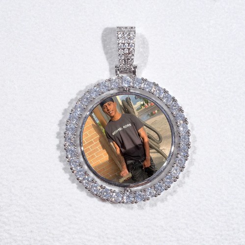 3D Spinning 2-Faced Custom Picture Pendant