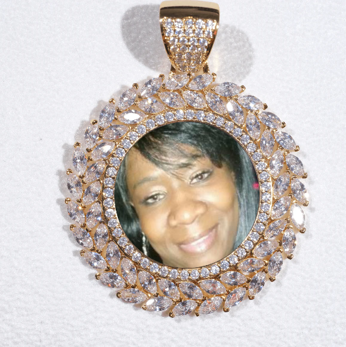 Large 3D Wheat Ear Custom Picture Pendant