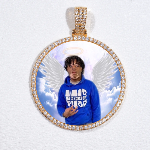 MEDIUM 3D CIRCLE CUSTOM PICTURE PENDANT
