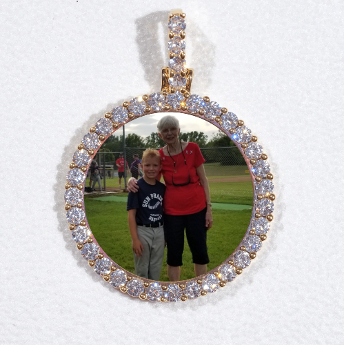 3D CIRCLE CUSTOM PICTURE PENDANT SMALL SIZE