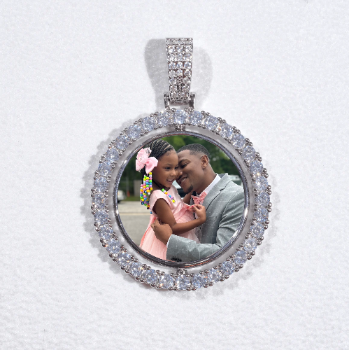 3D Spinning 2-Faced Custom Picture Pendant