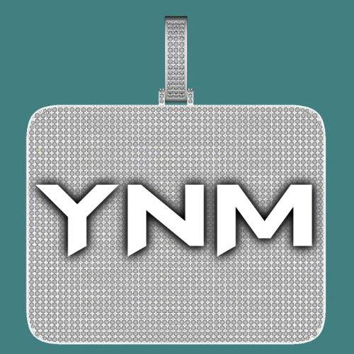 CUSTOM LETTER NECKLACE 3D BIG SQUARE