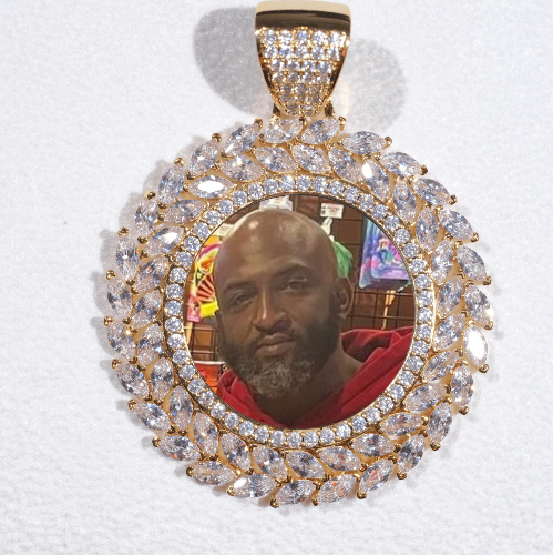 Large 3D Wheat Ear Custom Picture Pendant