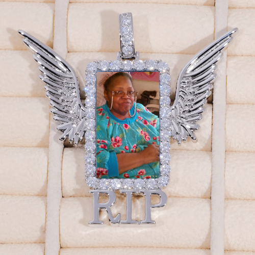 RIP WING 3D CUSTOM PICTURE PENDANT
