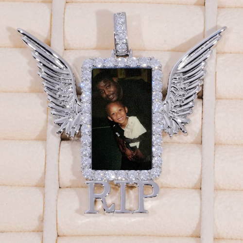 RIP WING 3D CUSTOM PICTURE PENDANT