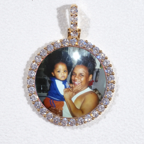 3D CIRCLE CUSTOM PICTURE PENDANT SMALL SIZE