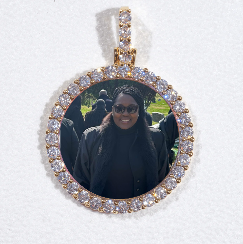 3D CIRCLE CUSTOM PICTURE PENDANT SMALL SIZE