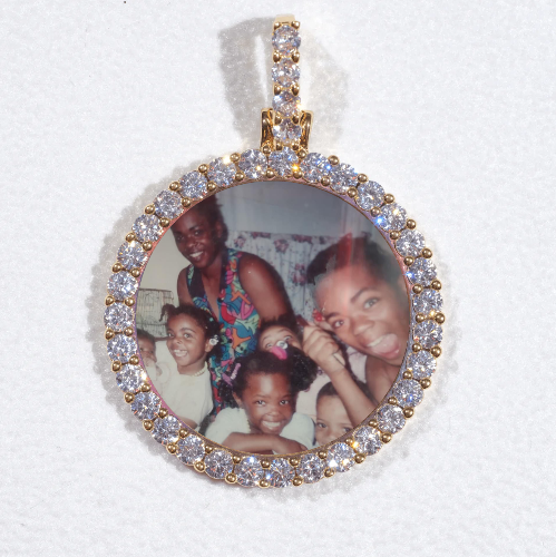 3D CIRCLE CUSTOM PICTURE PENDANT SMALL SIZE