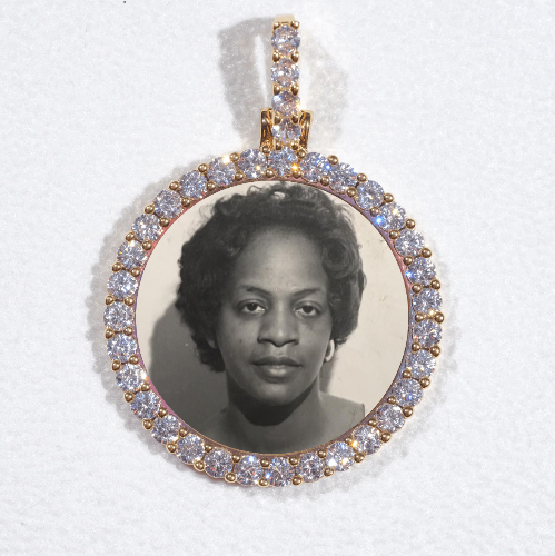 3D CIRCLE CUSTOM PICTURE PENDANT SMALL SIZE