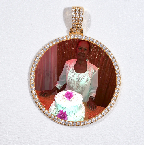 MEDIUM 3D CIRCLE CUSTOM PICTURE PENDANT